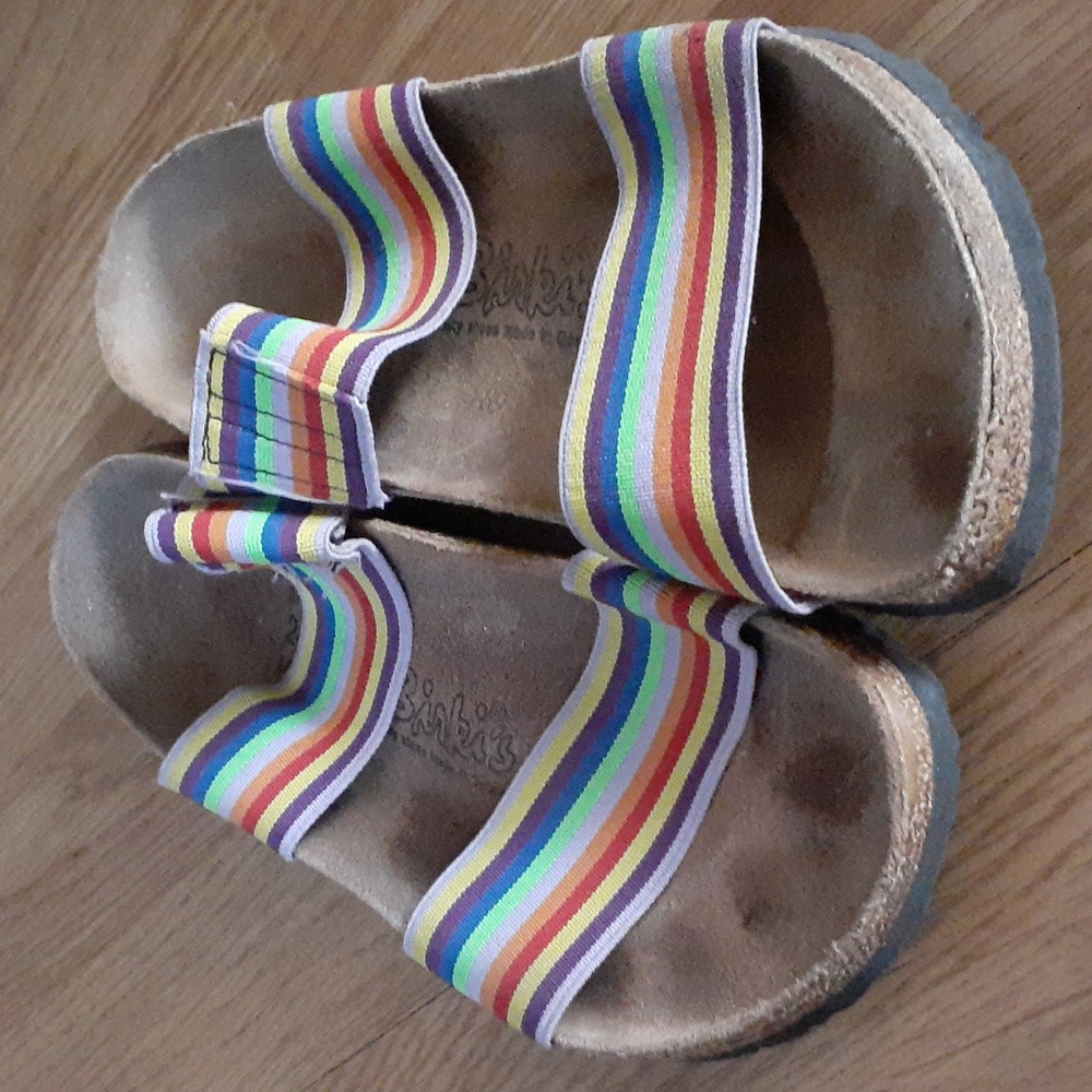 Birkenstock Birki rainbow sz 6 Narrow fit